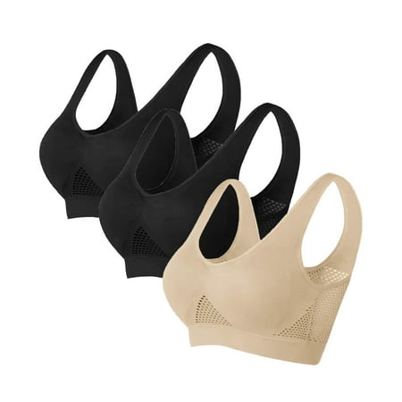 Hontri Bra And Panty Sets for Women -Matching Bra And Brief Panty Sets Women s Fashionable Sport Bra Breathable Underwear Large Size No Rims Seamless Hollow Mesh Thin Sports Yoga Bra Set