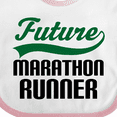 thumbnail image 4 of Inktastic Marathon Runner Childs Boys Baby Bib, 4 of 4