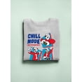 thumbnail image 3 of Chill Mode Activated - Fun ICEE Polar-Bear Graphic Men's Sweatshirt, 3 of 4