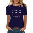 thumbnail image 1 of Moda para mujer Tops Funny Printe CasualFit Camisetas Blusa Estampado Camisa Fridja  bn2980, 1 of 5