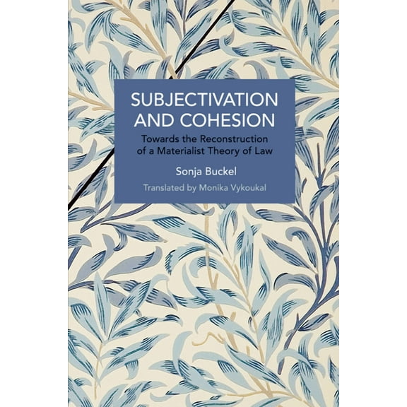 Historical Materialism Subjectivation and Cohesion: Towards the Reconstruction of a Materialist Theory of Law, (Paperback)