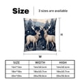thumbnail image 5 of Elk Deer Elegant Velvet Throw Pillow Covers and Inserts - Set of 2, Available in 16x16, 18x18, 20x20 Inches for Home Decor, Unique Patterns for Sofa, 5 of 6