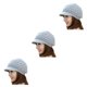 thumbnail image 5 of Gorro de punto con visera Sonducket para mujer protección de felpa elástica color sólido, 5 of 6