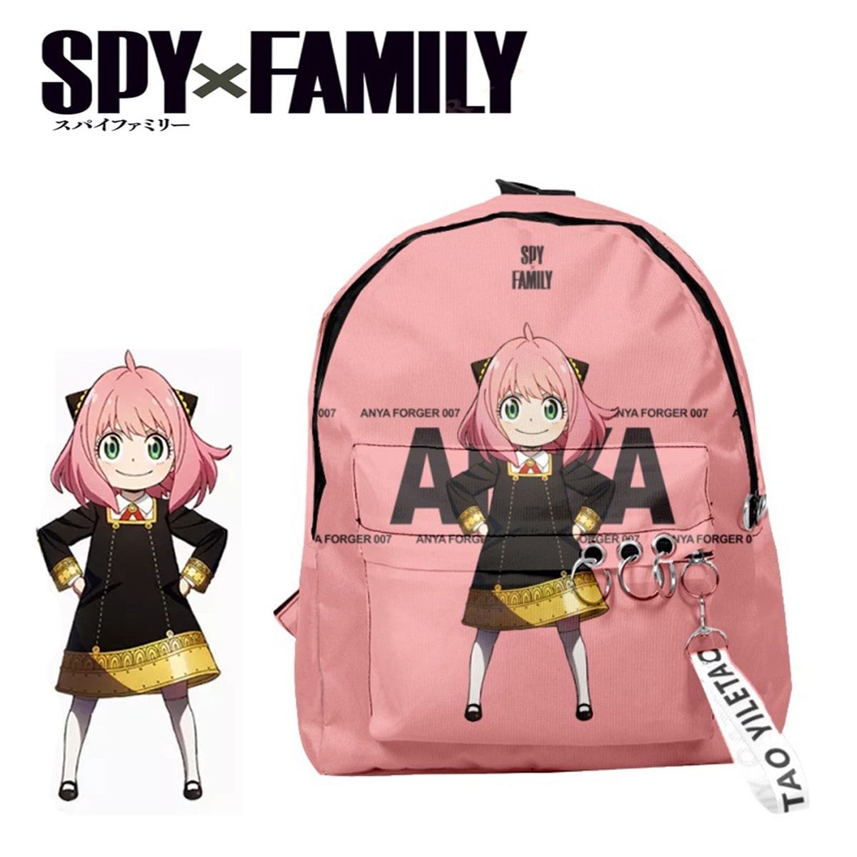 Spy X Family Anya Girl Cartoon Schoolbag Backpack Laptop Bag