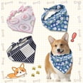 thumbnail image 4 of Winter Dog Bandanas Bulk for Large Dogs Breed Stitch Dog Bandanas Scarves Grooming Pet Print Scarf, 4 of 5