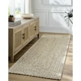 thumbnail image 5 of Hauteloom Elkie Jute Living Room, Bedroom Area Rug - Farmhouse - Lambswool - 9' x 12', 5 of 5