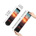 thumbnail image 4 of Naloa Cat Watching City Sunset Ankle Socks for Women Non Slip Socks No Show Socks Classic Low Cut Casual Socks Casual Socks, 4 of 7