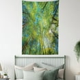 thumbnail image 4 of Forest Tapestry, Evergreen Back Nature Area Mother Earth Lime Trunk Mangrove Flora Willow Photography, Wall Hanging for Bedroom Living Room Dorm Decor, 40W X 60L Inches, Green, by Ambesonne, 4 of 5
