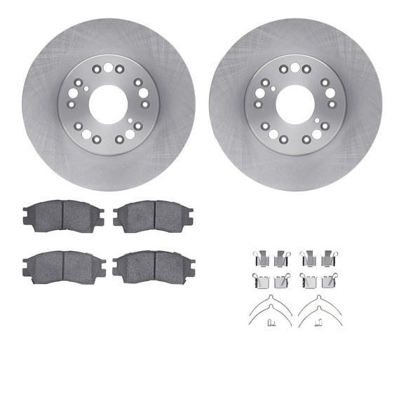 Dynamic Friction Company Front Brake Rotors with 5000 Advanced Brake Pads includes Hardware 6512-75037