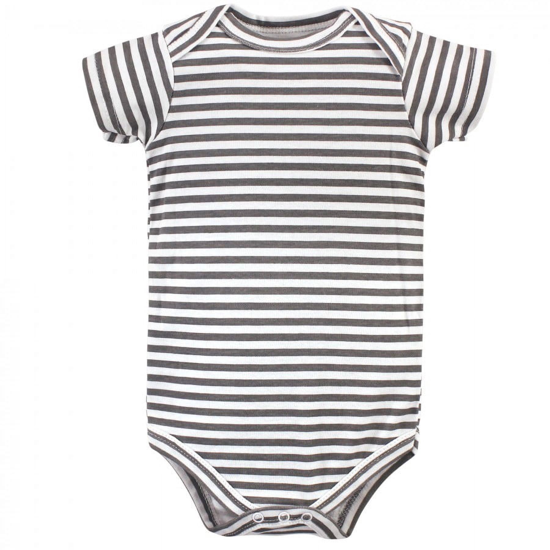 Hudson Baby Infant Boy Cotton Bodysuits 7pk, Safari, 12-18 Months