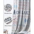 thumbnail image 3 of Ocean Nautical Kitchen Curtains Rustic Anchors Fish Oars Lighthouses Cafe Short Curtains for Bathroom Blackout Window Curtain Grommet Small Window Treatment Drapes for Bedroom Living Room 27.5"x39"x2, 3 of 9