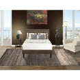 thumbnail image 2 of East West Furniture 2-piece Wood Platform Full Bedroom Set in Brown/Jacobean, 2 of 8