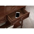 thumbnail image 3 of Pemberly Row Farmhouse 2 Drawer Console Table Espresso Wood Finish, 3 of 6