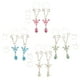 thumbnail image 4 of 1 Par De Pinzas No Perforadas En Los Anillos Del Pezón Falsas Joyas De Cuerpo de material acero Inoxidable Multicolor Jinwen Anillos de pezón ajustables, 4 of 8