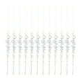 thumbnail image 5 of Dserhfy 12 Pcs Crystal Christmas Icicle Ornaments for Tree Hanging Clear Acrylic Icicles Ornaments for Christmas New Year Holiday Wedding Winter Party Decor, 5 of 8