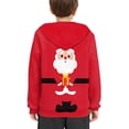 thumbnail image 2 of Suhoaziia Cute Hoodies with Designs for Kids 8-10 Christmas Cartoon Santa Gift Pattern Sports Jumper Drawstring Durable Pullover Trendy Going Out Sweatshirt with Pocket, 2 of 7