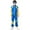 Blue, variant on Rongking Unisex Halloween 80s Tracksuit Hip Hop Costume Little Girl's and Boy's XS-XL (2-10 Years)