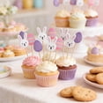 thumbnail image 4 of Hagloyecr Easter Picks, Easter Egg Bamboo Skewers Rabbit Toothpicks for Appetizers, Charcuterie Accessories, Bamboo Sticks, Food Picks for Kids, Easter Decor 1PCS, 4 of 5