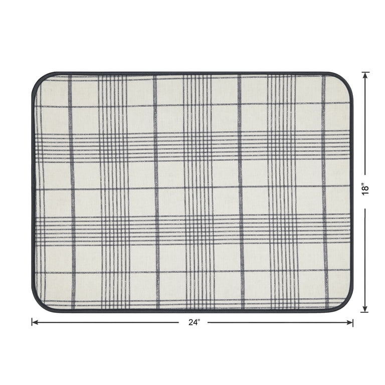 Better Homes & Gardens Weston Plaid Dish Drying Mat photo 2