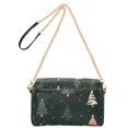 thumbnail image 2 of FORMRS Women Crossbody Purse with Chain Strap Vegan Leather Shoulder Handbag, Green Christmas Trees, 2 of 7