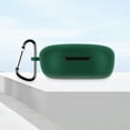 thumbnail image 4 of Funda de silicona para auriculares con mosquetón para Redmi Buds 4 Lite (verde oscuro), 4 of 6