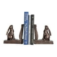 thumbnail image 5 of Woven Paths Rabbit Shaped Resin Bookends, 6", Rustic Bronze, 5 of 5