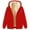 Red, variant on Oalirro 2024 Winter Fashion Coat for Women Winter Warm Zip Up Overcoat Fleece Lined Jacket Hooded Outwear with Pockets