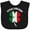 AB-Black, variant on Inktastic Italian Leprechaun Boys or Girls Baby Bib