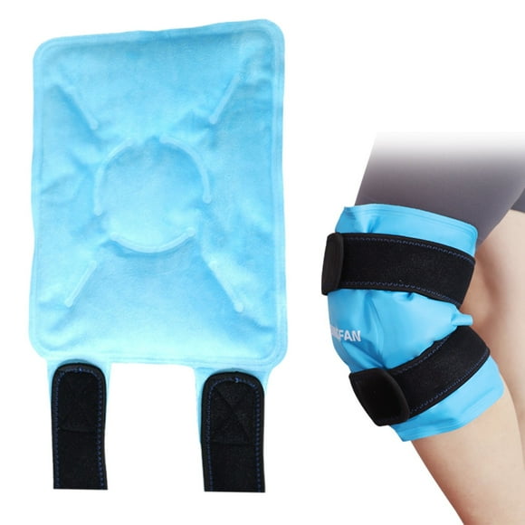 Yinguo Ice Pack for Knee Pain Relief, Reusable Gel Ice Wrap for Leg Injuries, Swelling, Knee Replacement Surgery, Cold Compress Therapy for Arthritis, Meniscus Tear and ACL, Light Blue