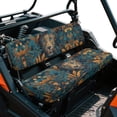 thumbnail image 2 of ZIATUBLES UTV Front Seat Covers 2-Piece Set, Compatible with Kawasaki Mule 3000 3010 3020, Wear-Resistant Polyester Replacement Protector, Jungle Leopard Print UTV Seat Decor Acccessory Part, 2 of 8