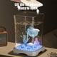 thumbnail image 5 of Mini acuario autolimpiable de escritorio, acuario ecológico, iluminación LED, cubos en forma de acuario, iniciadores creativos, acuario giratorio, mesas para peceras, 5 of 6
