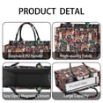thumbnail image 4 of Large Capacity Tote Bag,Shiba Inu Dog and Flower Floral Handbag Fashion Luxury Tote Bag,15.7"x13"x 5.1" Inches,Laptop Compatible, 4 of 6