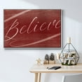 thumbnail image 5 of Believe - Framed Gallery Wrapped Holiday Canvas - 25 x 37 - White Frame, 5 of 8