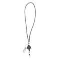 thumbnail image 1 of Retractable Badge Holder Key Ring Hanging on Neck Grey Resin 1Pcs, 1 of 1