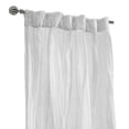 thumbnail image 4 of Habitat Paloma Sheer Dual Header Stylish and Functional Curtain Panel 52" x 63" White, 4 of 6