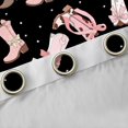 thumbnail image 4 of Feelyou Pink Bowknot Boot Black Out Curtains for Kids, Western Cowgirl Cowboy Curtains Pack of 2 (42x63 Each), Cartoon Stars Print Bedroom Curtains, Black Out Curtains Decor, 4 of 6