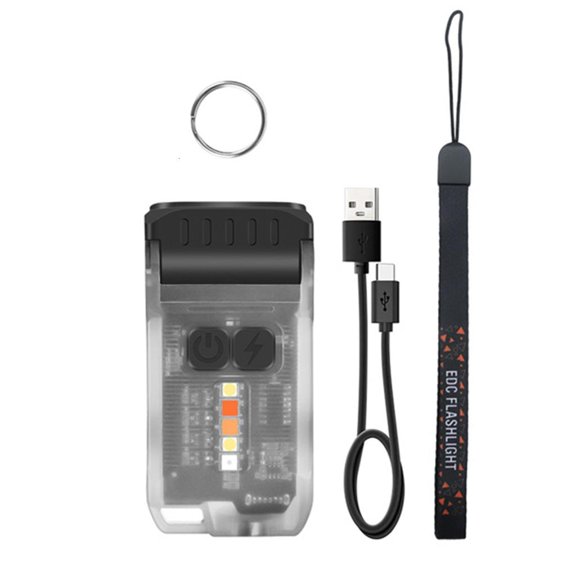 Yammee Hat Clip Flashlight Water Proof Torch Handheld Pocket Clip Torch Hiking Cycling