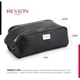 thumbnail image 4 of REVLON Croc Embossed Makeup Pouch, Makeup Organizer Bag & Travel Case for Women, Onyx, 4 of 7