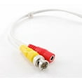 thumbnail image 2 of 50Ft White Cctv Security Camera M/F Dc Power Cable W/ Bnc Male Plugs, Pl-1050W, 2 of 3