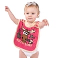 thumbnail image 3 of LazyOne Animal-Print Baby Bibs, Cute Baby Shower Gifts, One Size, Pink Plaid, Moose (Moosey Eater Girl, ONE SIZE), 3 of 5