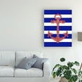 thumbnail image 3 of Trademark Fine Art 'Red Starfish Anchor on Blue and White' Canvas Art by Fab Funky, 3 of 3