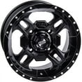 thumbnail image 3 of 4/110 Beartooth Wheel 12x7 5.0 + 2.0 Matte Black for Honda TRX 300P FOURTRAX 1993-2000, 3 of 7