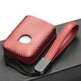 thumbnail image 4 of Vitodeco Genuine Leather Smart Key Fob Case Compatible with Volvo XC60, XC90, S90, V90 2019-2025 (4-Button, Red), 4 of 5