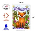 thumbnail image 2 of Toland Home Garden Welcome Fox Spring Flag Double Sided 12x18 Inch, 2 of 5