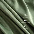 thumbnail image 3 of DriftAway Velvet Blackout Curtains Green Room Darkening 120 Inches Long 2 Panel Set Super Soft luxury Thermal Insulated Drapes for living room Back Tab and Rod Pocket Olive Green 52 inch wide, 3 of 8