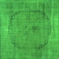 thumbnail image 1 of Ahgly Company Indoor Square Abstract Green Contemporary Area Rugs, 8' Square, 1 of 1