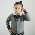 thumbnail image 6 of MEZZALL Girls Sweaters Long Sleeve Soft Knit Cardigan Stylish V Neck Open Front Sweater Kids Comfortable Casual Wear Lightweight Versatile Outfits Fashionable Toddler Cartoon Clothing, 6 of 7