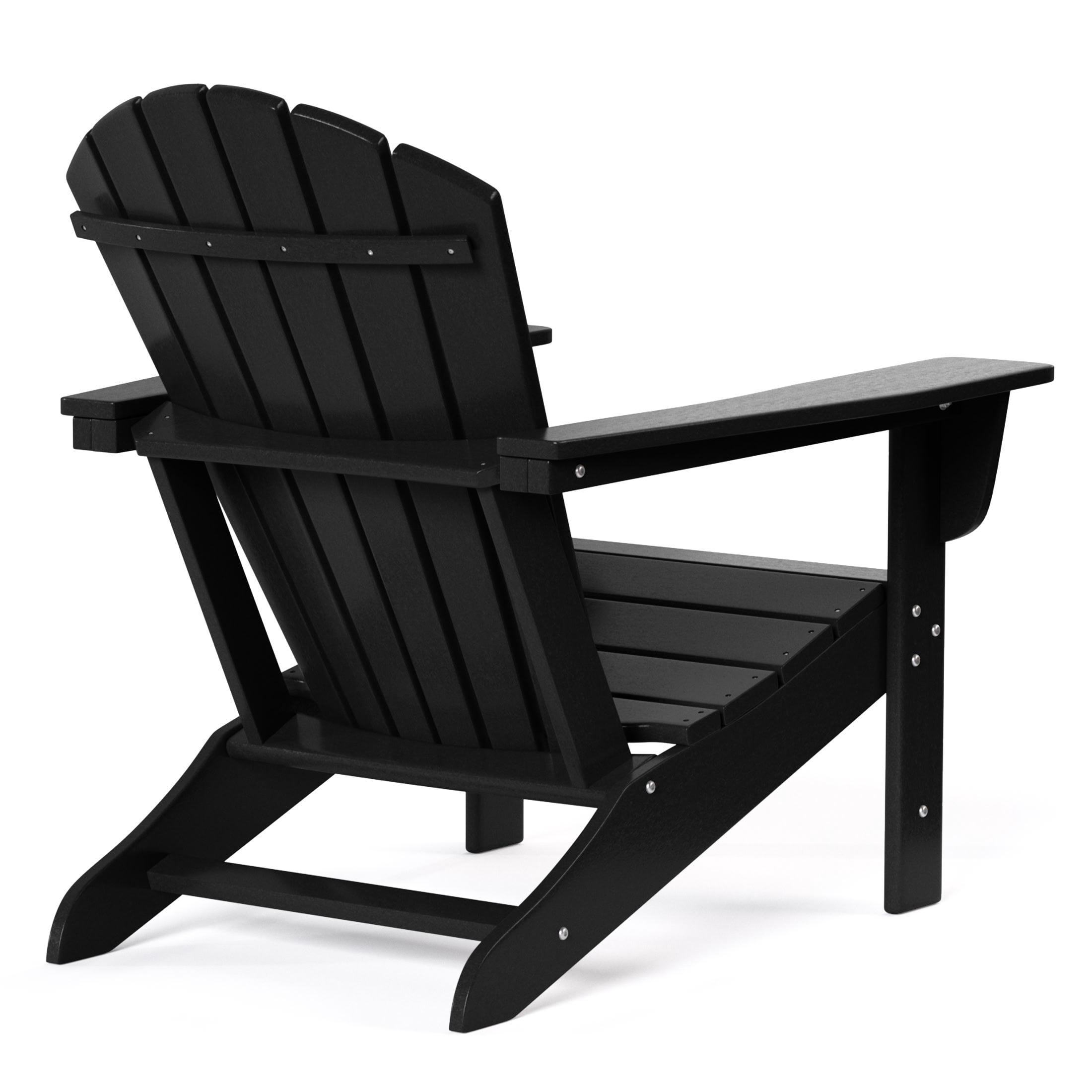 WestinTrends Dylan Outdoor Adirondack Chair, Black