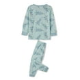 thumbnail image 4 of Bemycutue Family Matching Christmas Pajamas, Christmas Tree Print/Solid Long-Sleeved Tops + Trousers/One-Piece Jumpsuit/Dog Clothes, 4 of 10