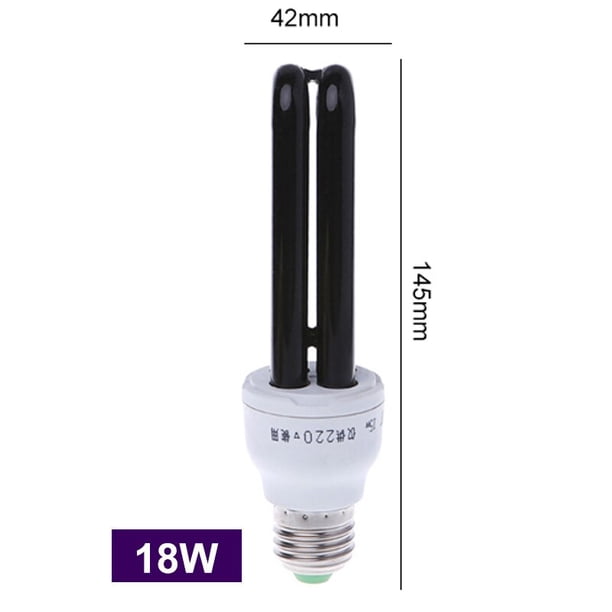 Bombillas de luz ultravioleta negra, lámpara de detección fluorescente, 13W-40W, UV, E27, 220V, 12V, espiral, BLB, CFL, insecticida, moscas, mosquitos